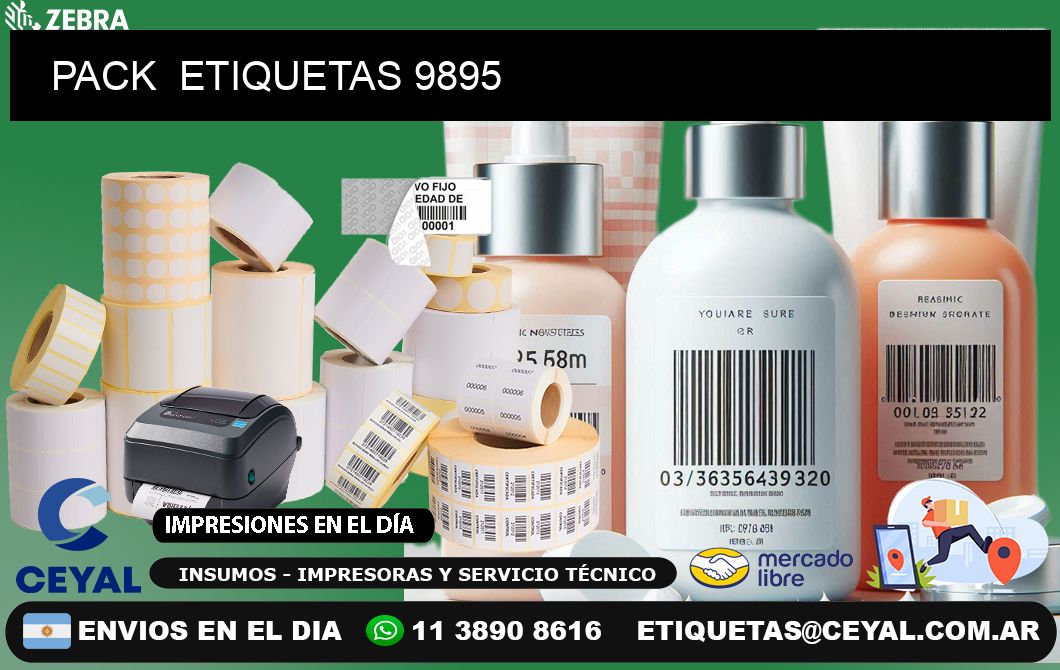 PACK  ETIQUETAS 9895