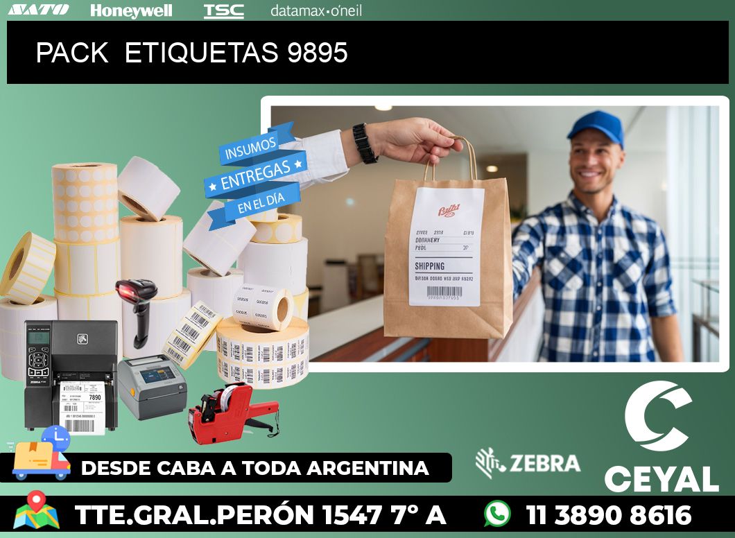 PACK  ETIQUETAS 9895