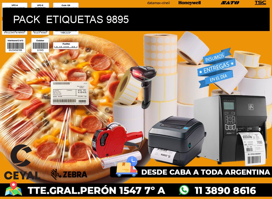 PACK  ETIQUETAS 9895