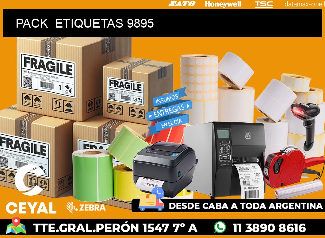 PACK  ETIQUETAS 9895