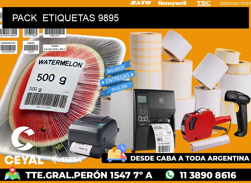 PACK  ETIQUETAS 9895