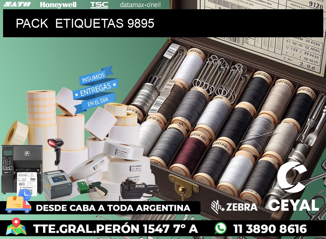 PACK  ETIQUETAS 9895