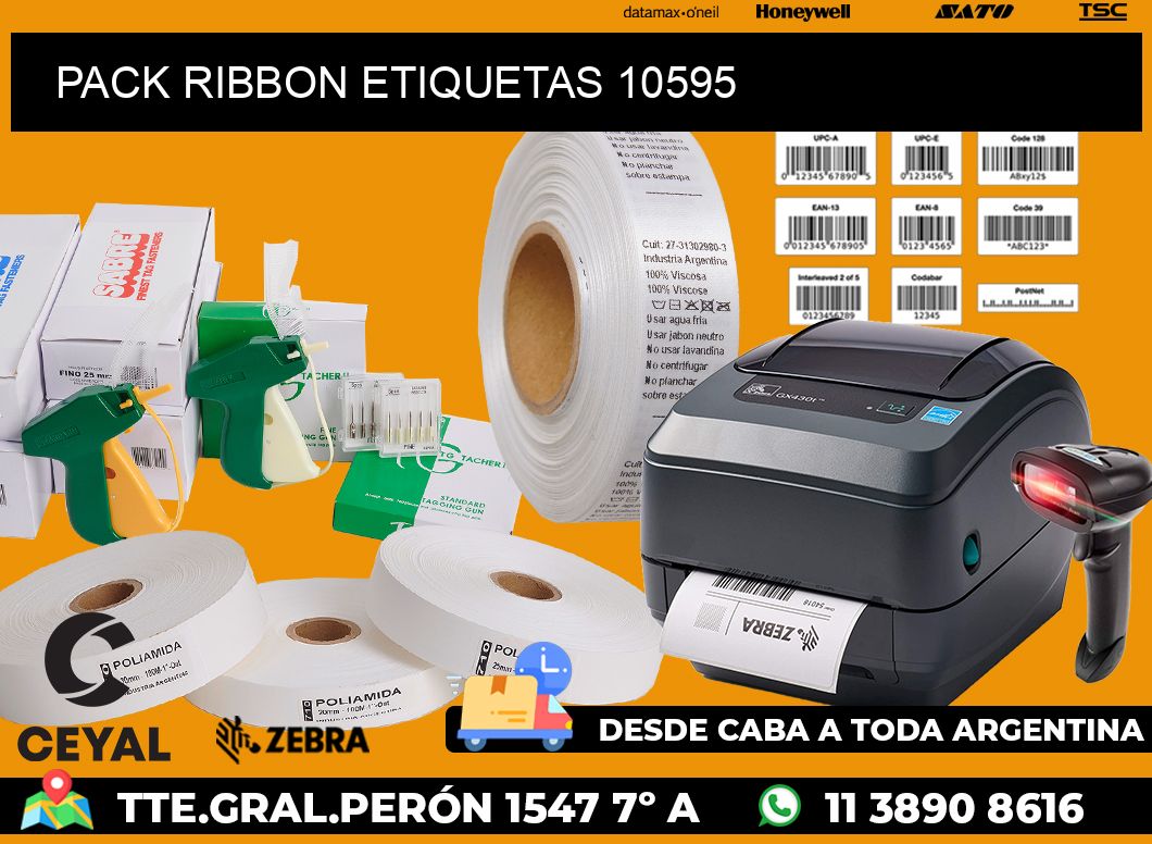 PACK RIBBON ETIQUETAS 10595