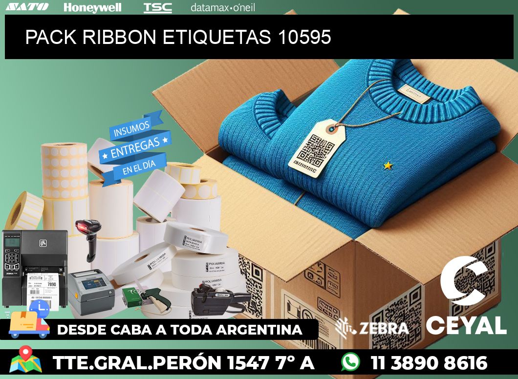 PACK RIBBON ETIQUETAS 10595