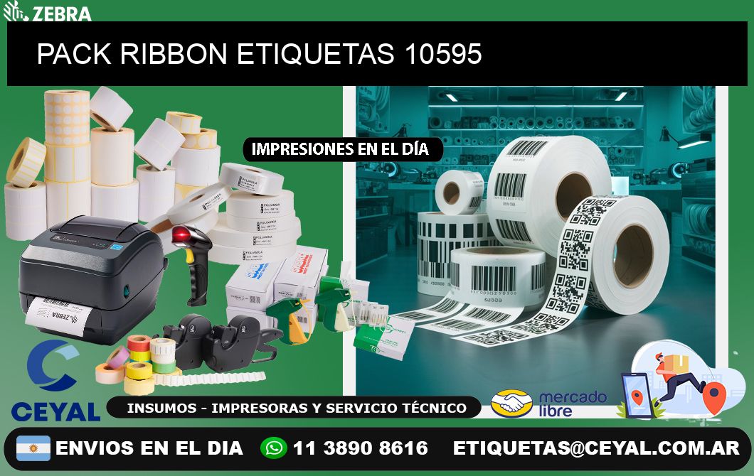 PACK RIBBON ETIQUETAS 10595