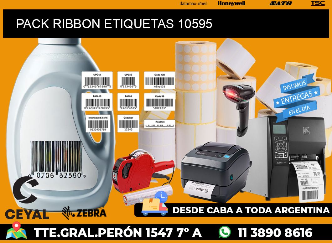 PACK RIBBON ETIQUETAS 10595