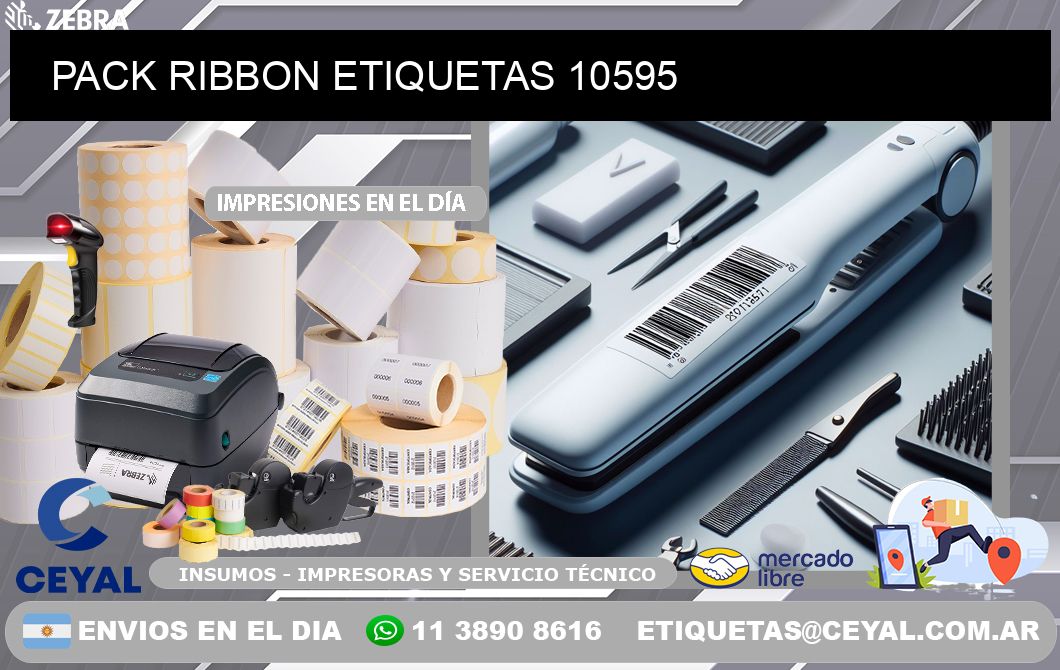 PACK RIBBON ETIQUETAS 10595