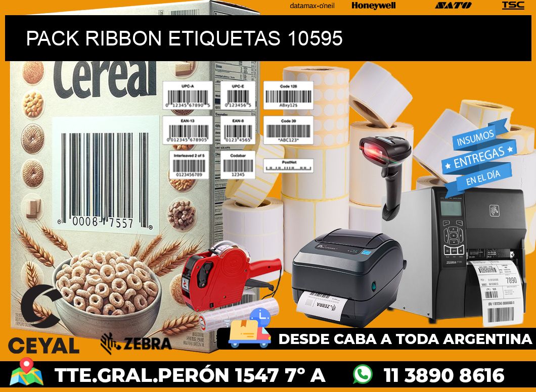 PACK RIBBON ETIQUETAS 10595