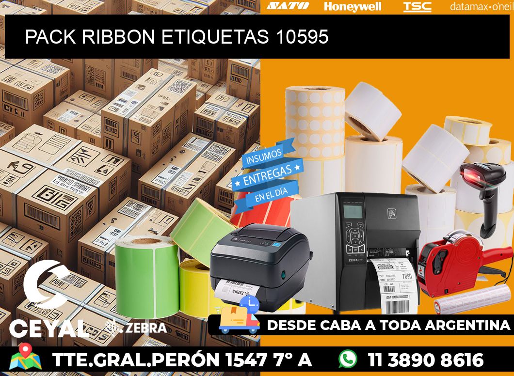 PACK RIBBON ETIQUETAS 10595