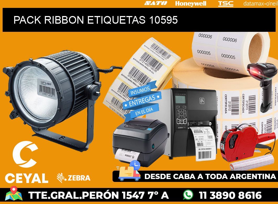 PACK RIBBON ETIQUETAS 10595