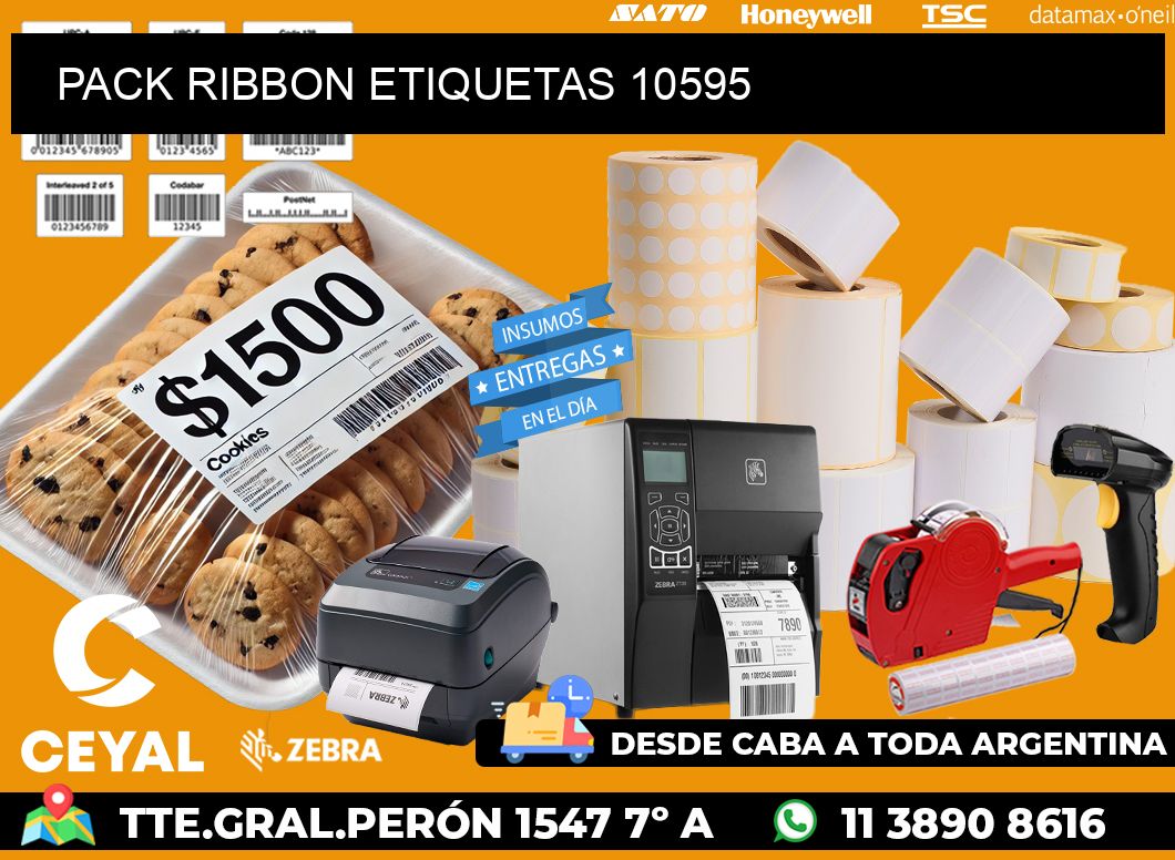 PACK RIBBON ETIQUETAS 10595