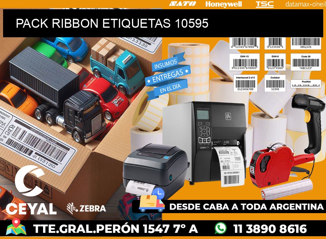 PACK RIBBON ETIQUETAS 10595