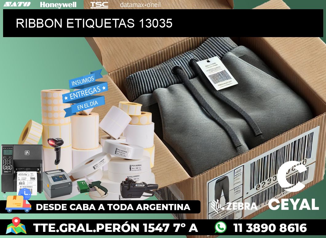 RIBBON ETIQUETAS 13035