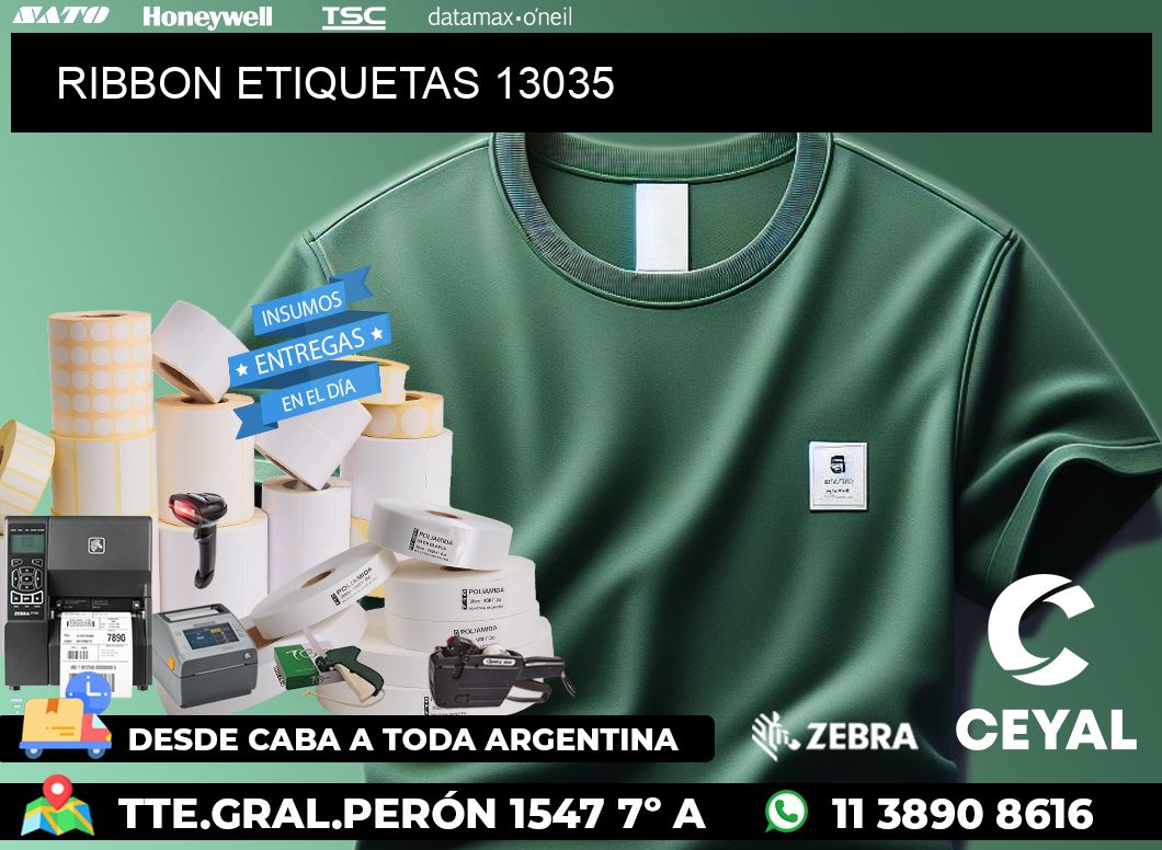 RIBBON ETIQUETAS 13035