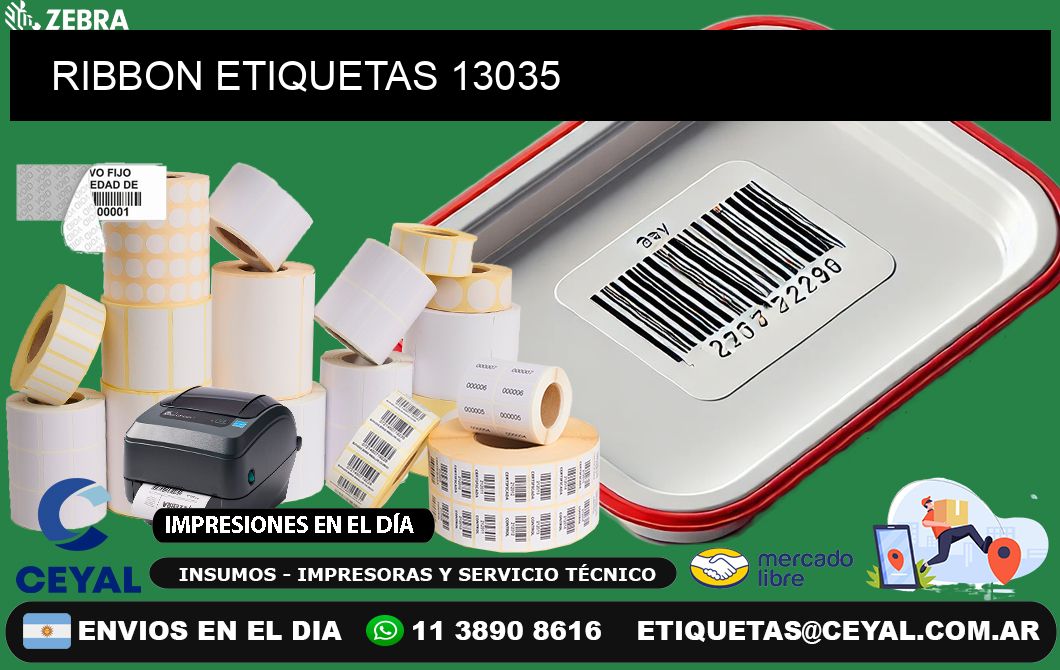 RIBBON ETIQUETAS 13035