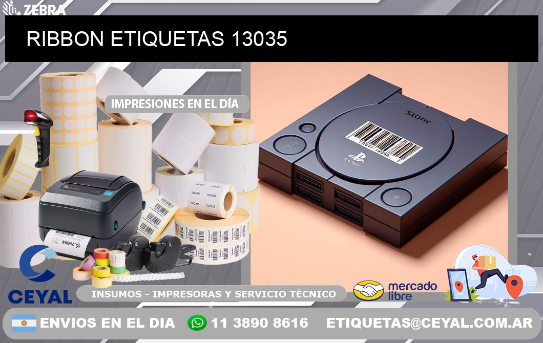 RIBBON ETIQUETAS 13035