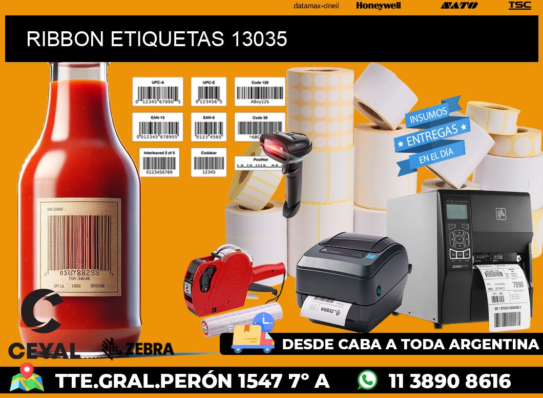 RIBBON ETIQUETAS 13035