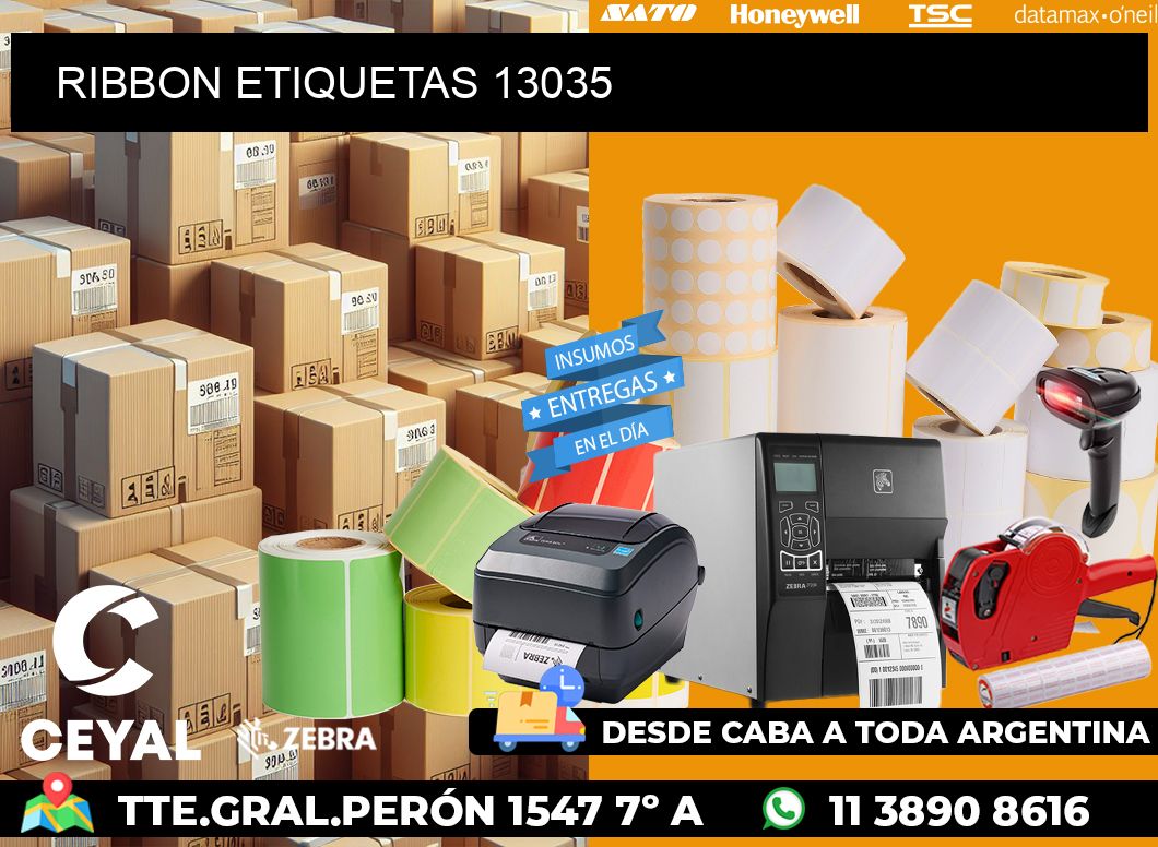 RIBBON ETIQUETAS 13035