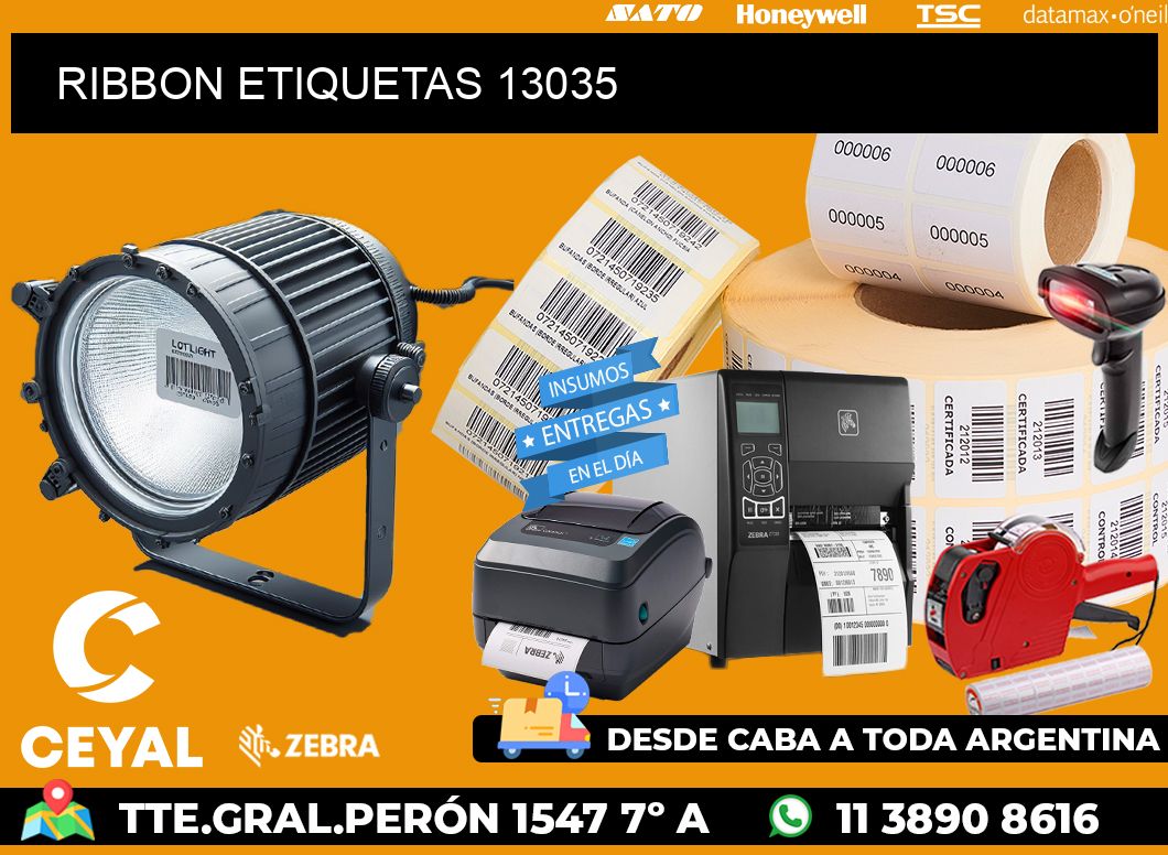 RIBBON ETIQUETAS 13035