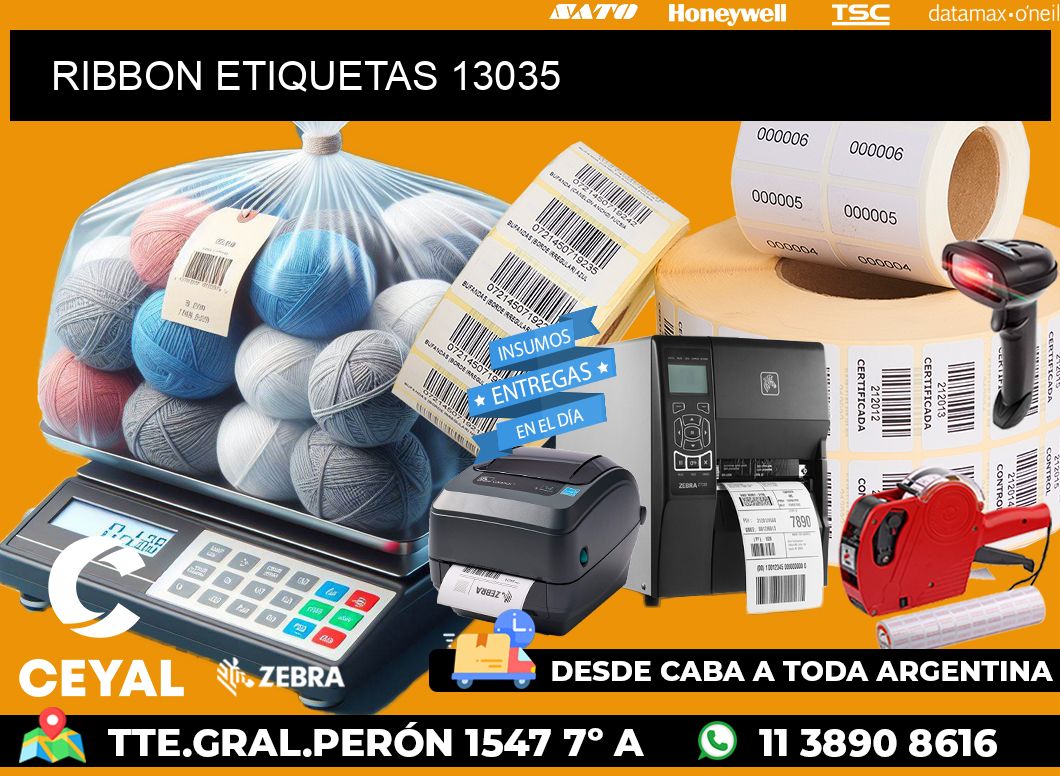 RIBBON ETIQUETAS 13035