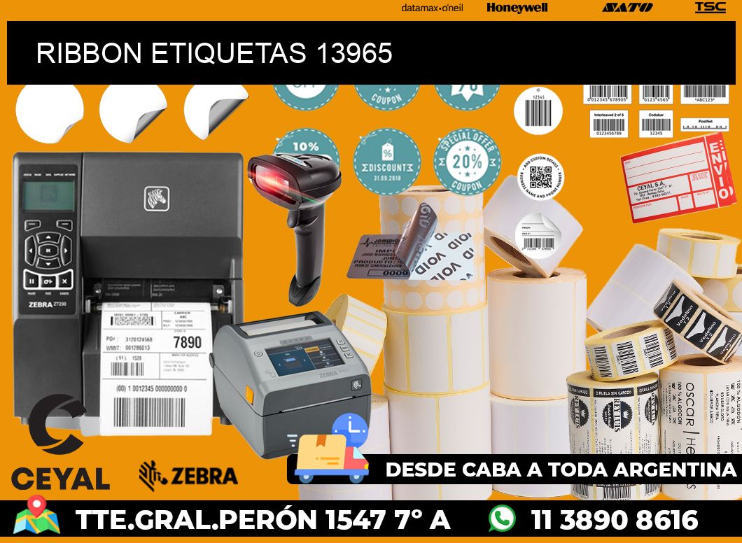 RIBBON ETIQUETAS 13965