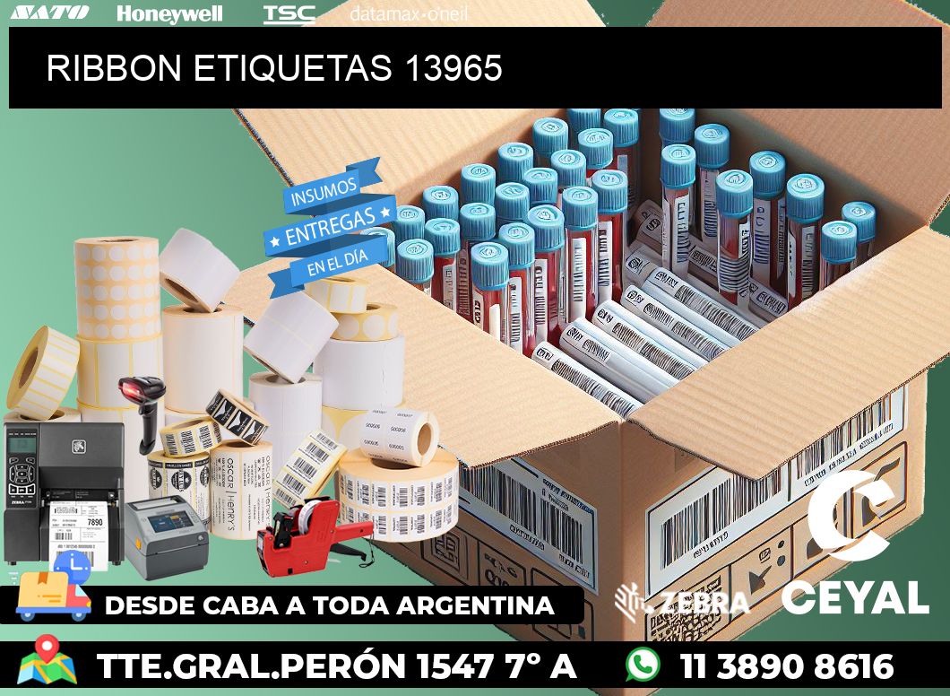 RIBBON ETIQUETAS 13965