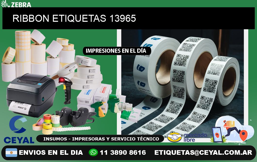 RIBBON ETIQUETAS 13965