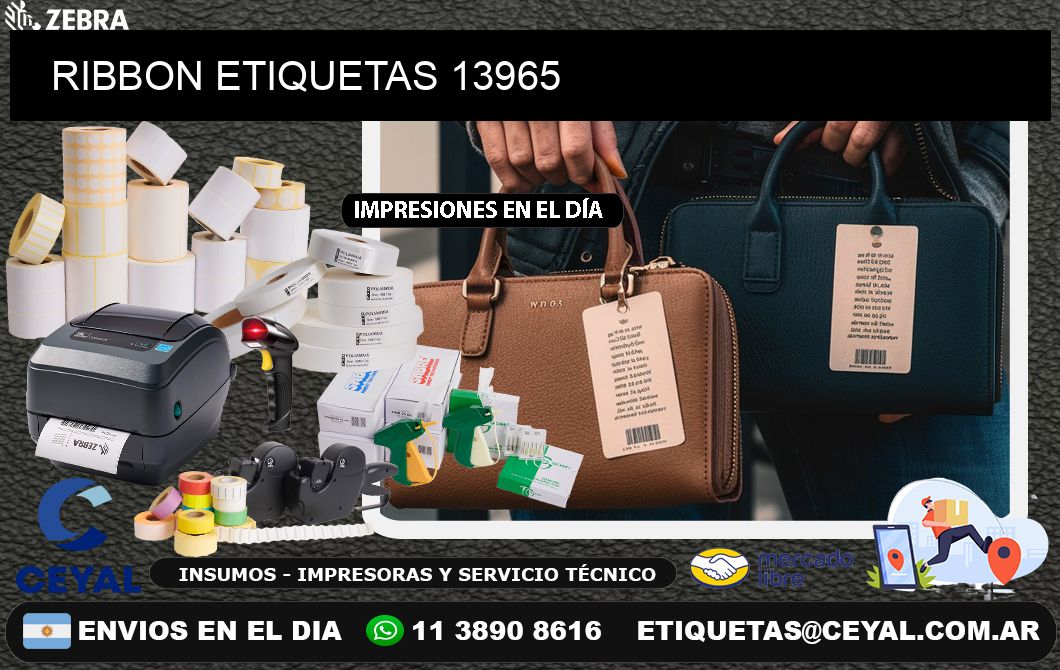 RIBBON ETIQUETAS 13965