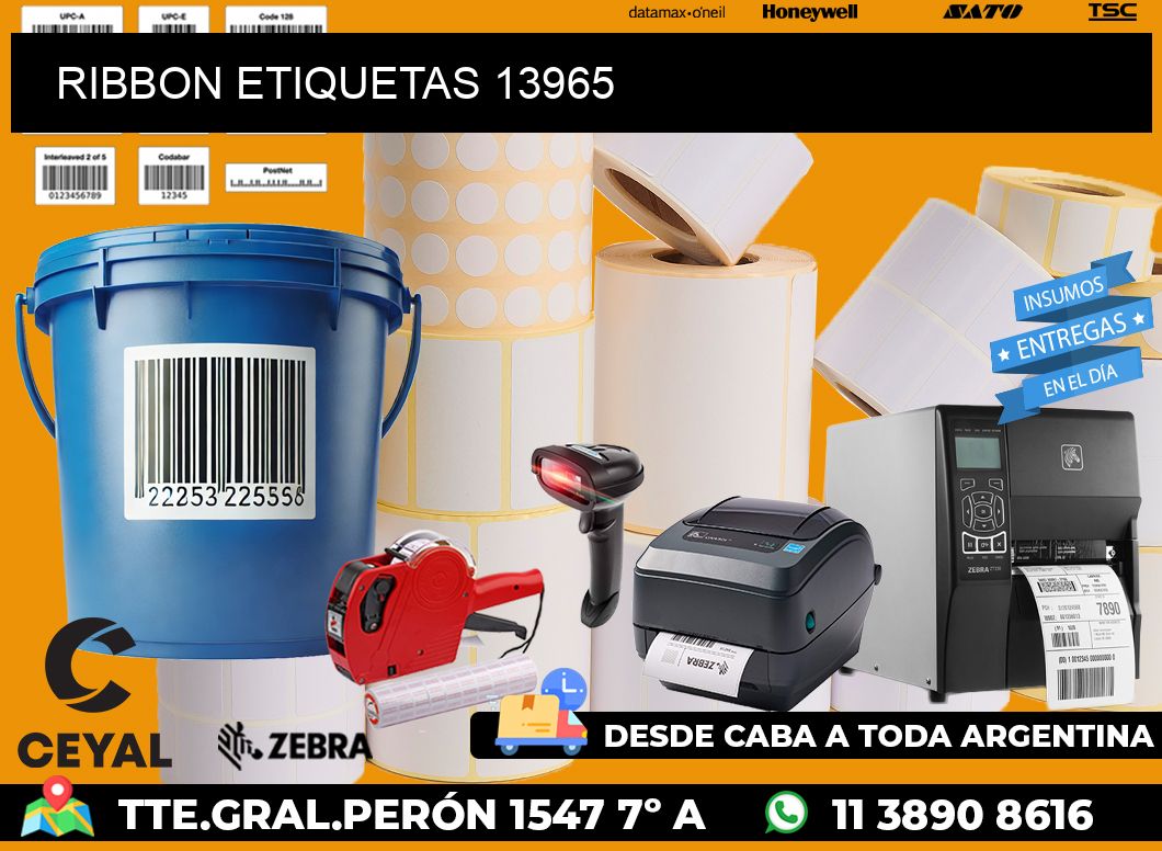 RIBBON ETIQUETAS 13965