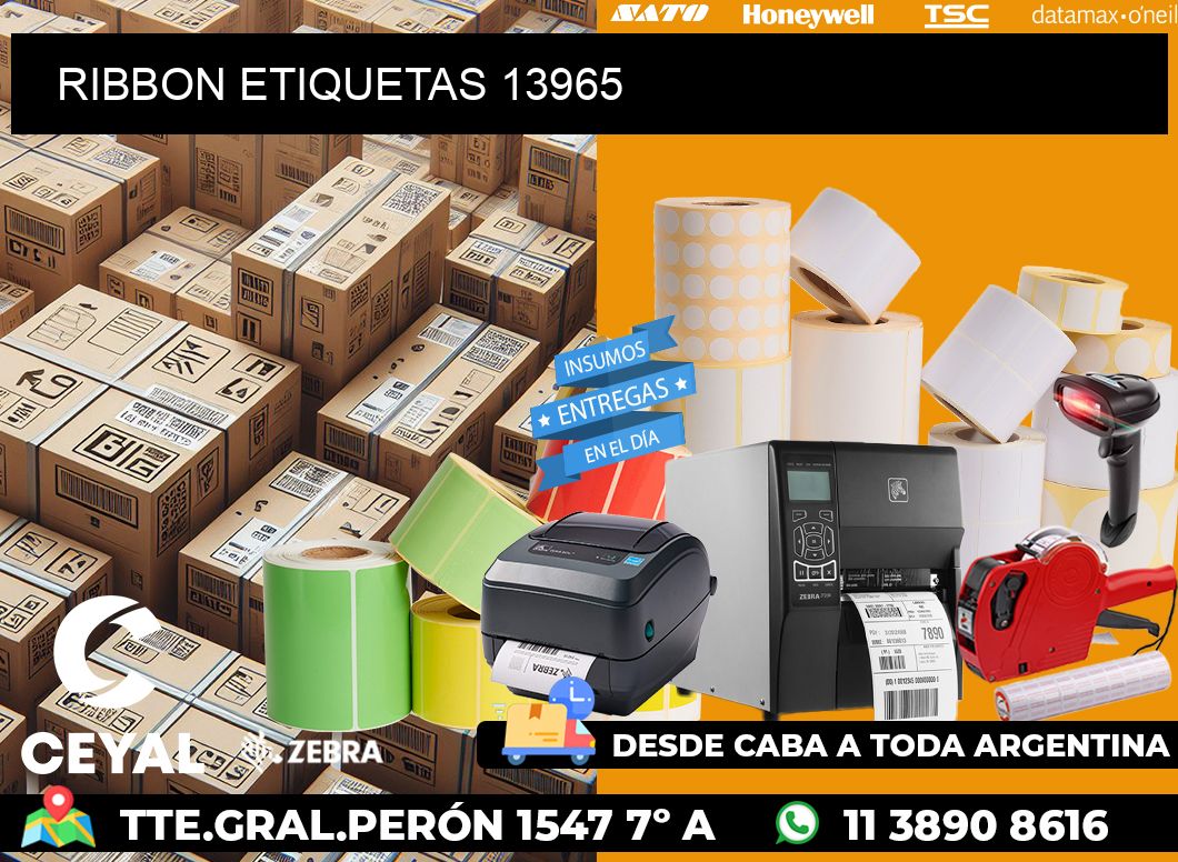 RIBBON ETIQUETAS 13965