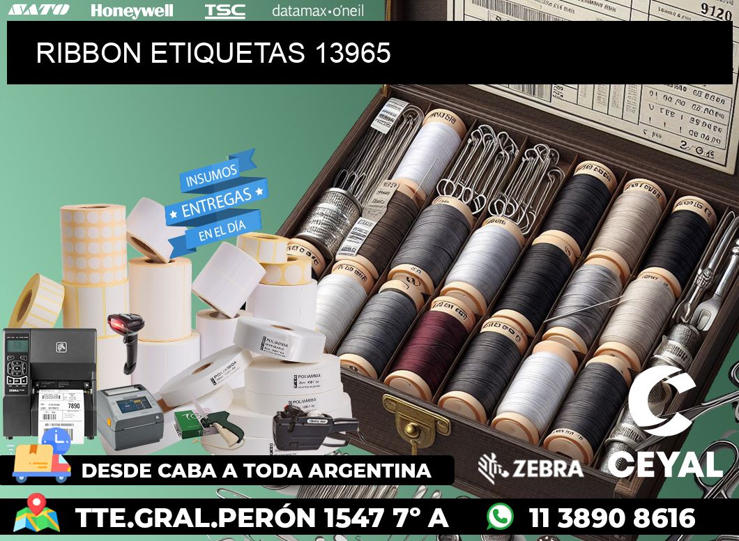 RIBBON ETIQUETAS 13965