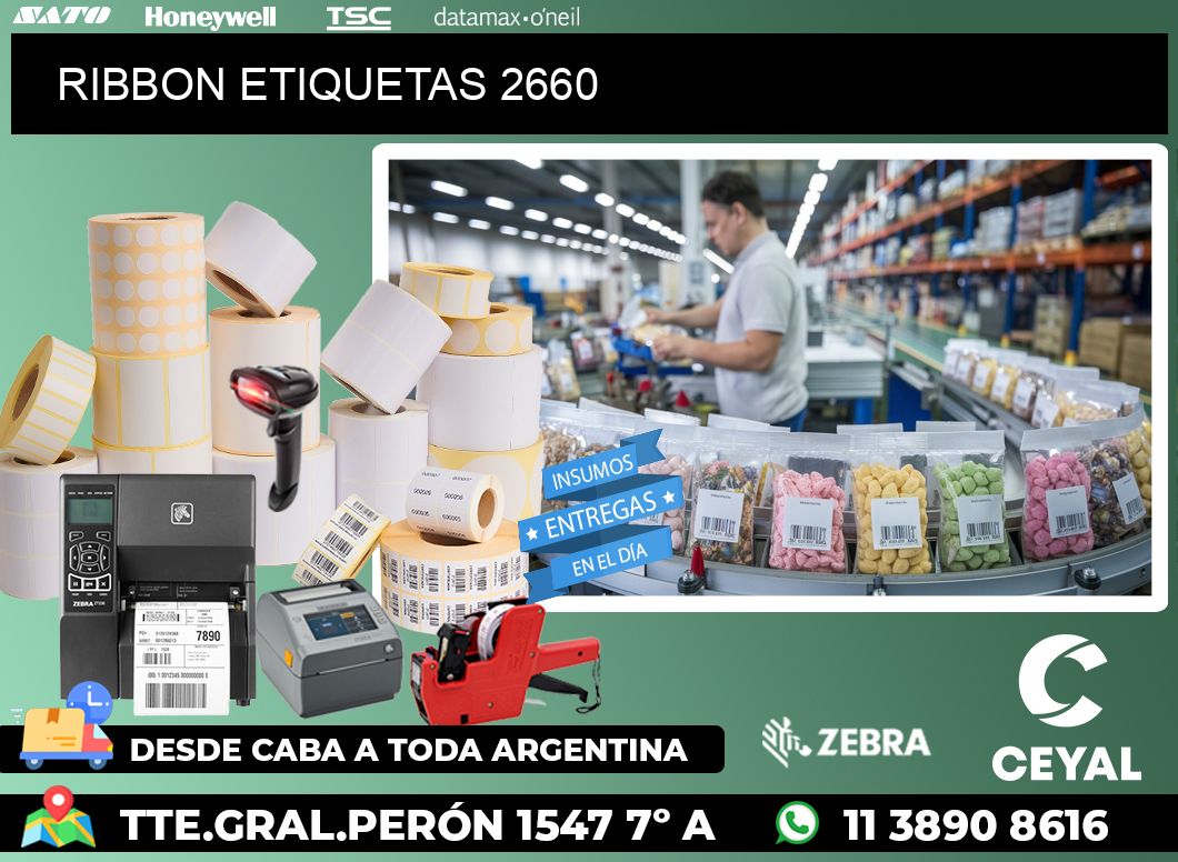 RIBBON ETIQUETAS 2660