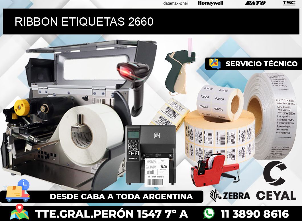 RIBBON ETIQUETAS 2660
