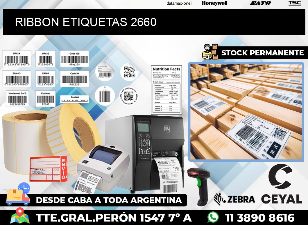 RIBBON ETIQUETAS 2660