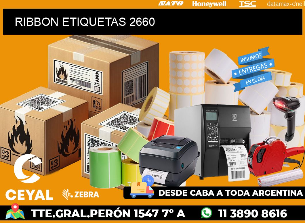 RIBBON ETIQUETAS 2660