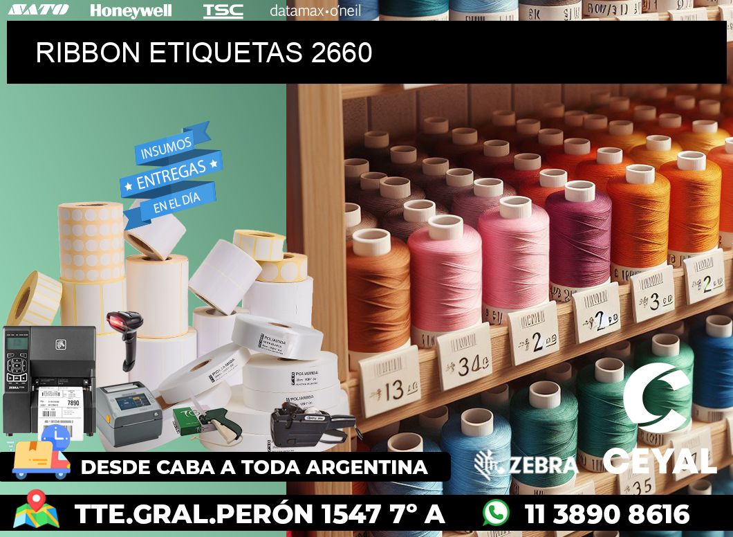 RIBBON ETIQUETAS 2660