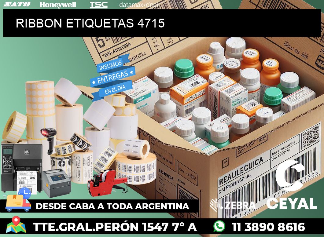 RIBBON ETIQUETAS 4715