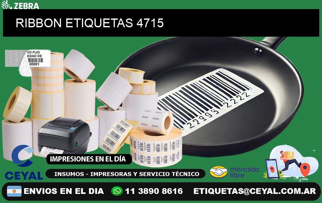 RIBBON ETIQUETAS 4715