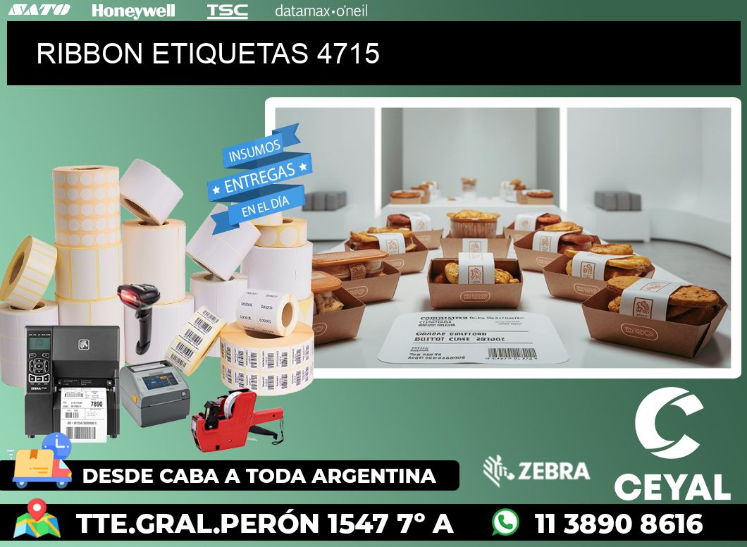 RIBBON ETIQUETAS 4715