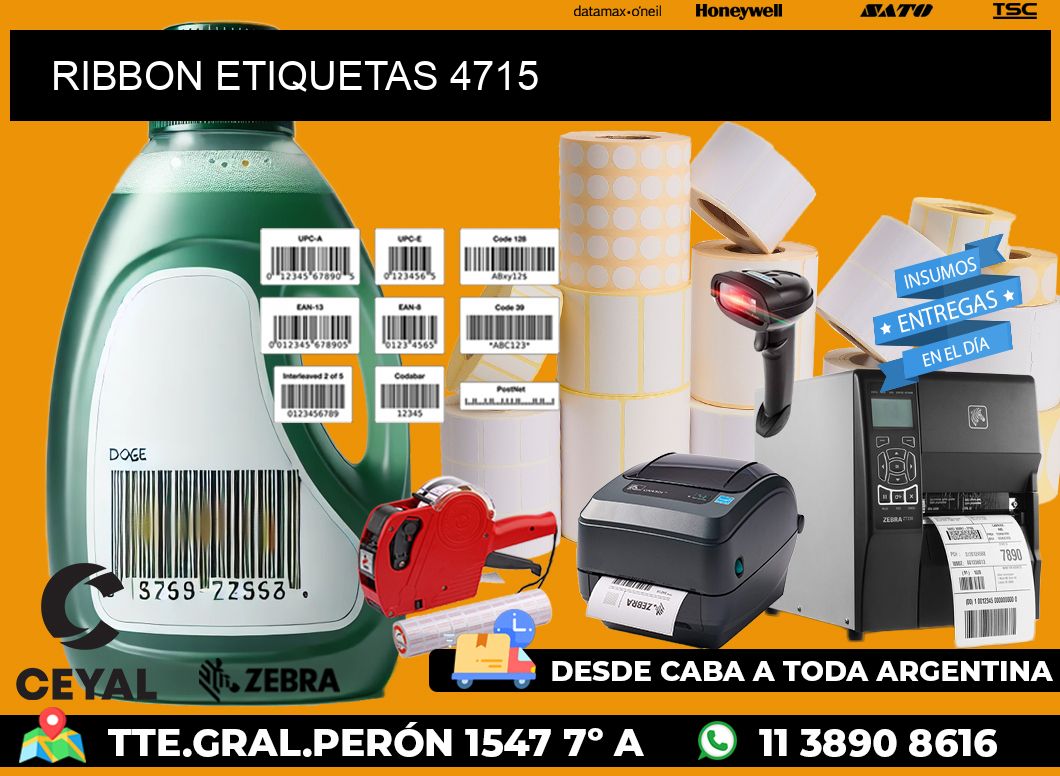 RIBBON ETIQUETAS 4715