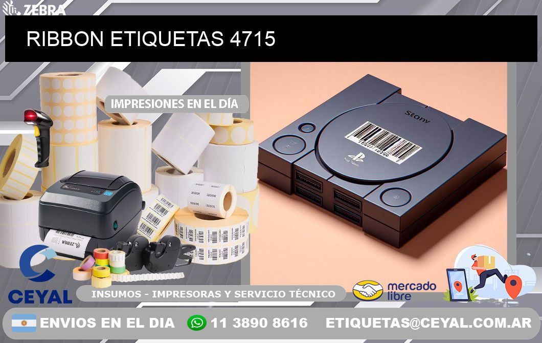 RIBBON ETIQUETAS 4715