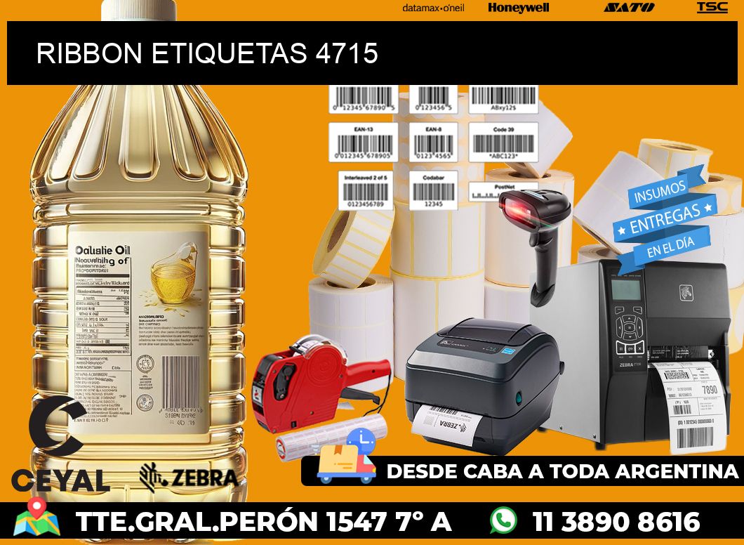 RIBBON ETIQUETAS 4715
