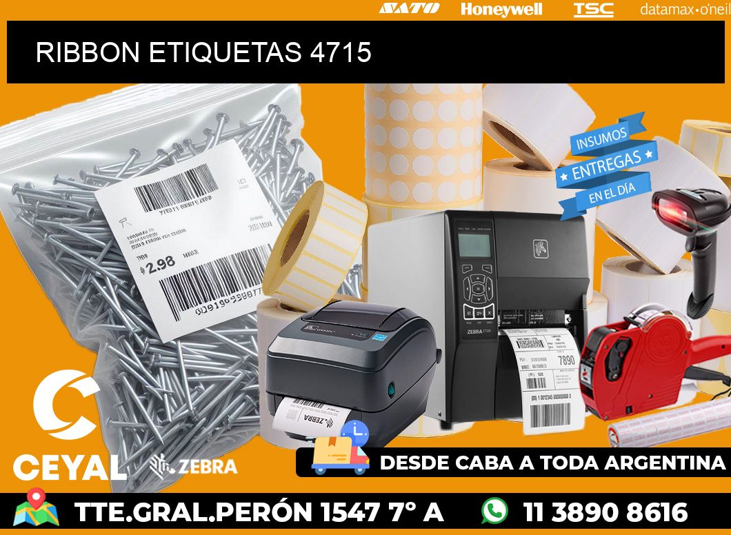 RIBBON ETIQUETAS 4715