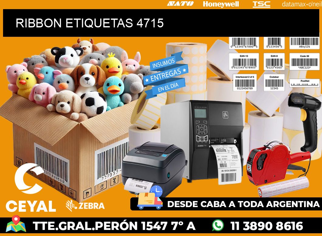 RIBBON ETIQUETAS 4715