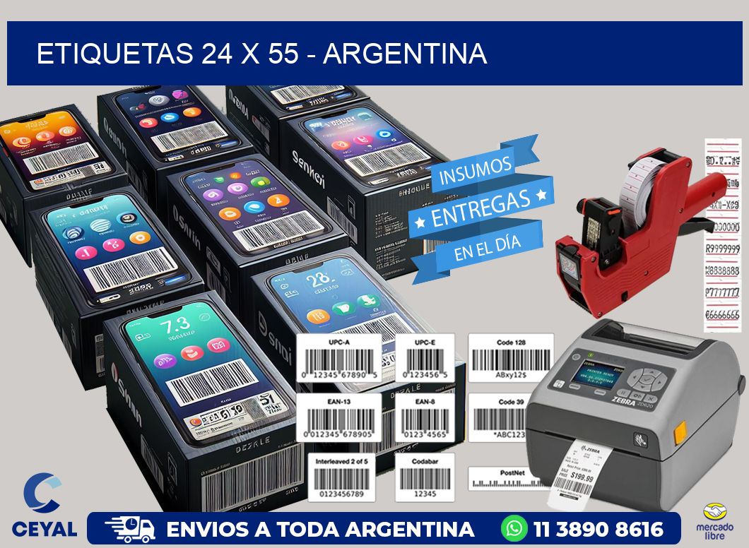 ETIQUETAS 24 x 55 - ARGENTINA
