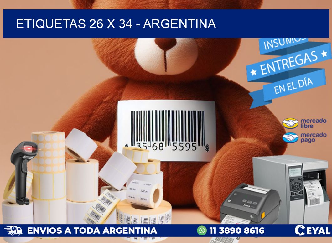 ETIQUETAS 26 x 34 - ARGENTINA