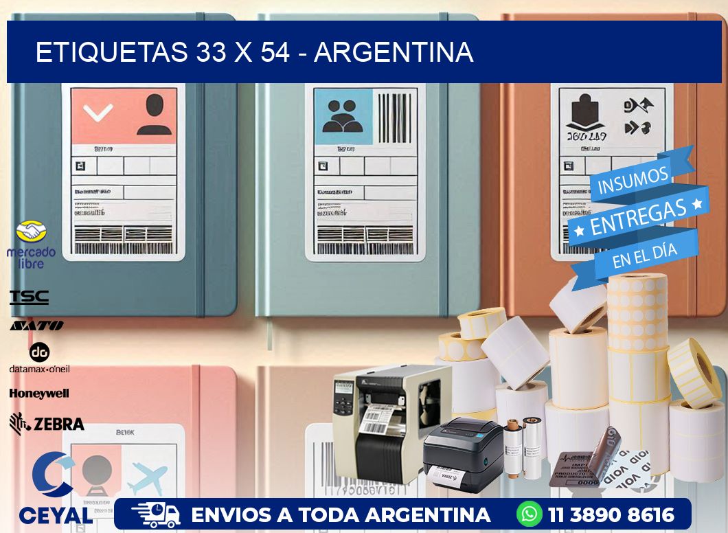 ETIQUETAS 33 x 54 - ARGENTINA