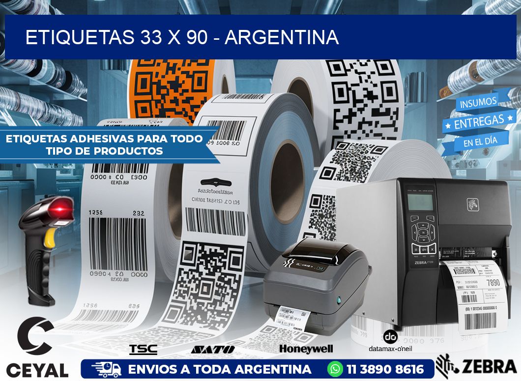 ETIQUETAS 33 x 90 – ARGENTINA