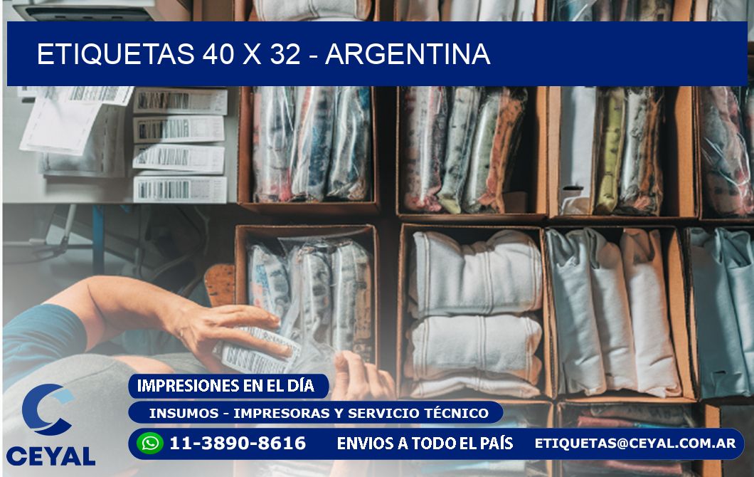 ETIQUETAS 40 x 32 - ARGENTINA