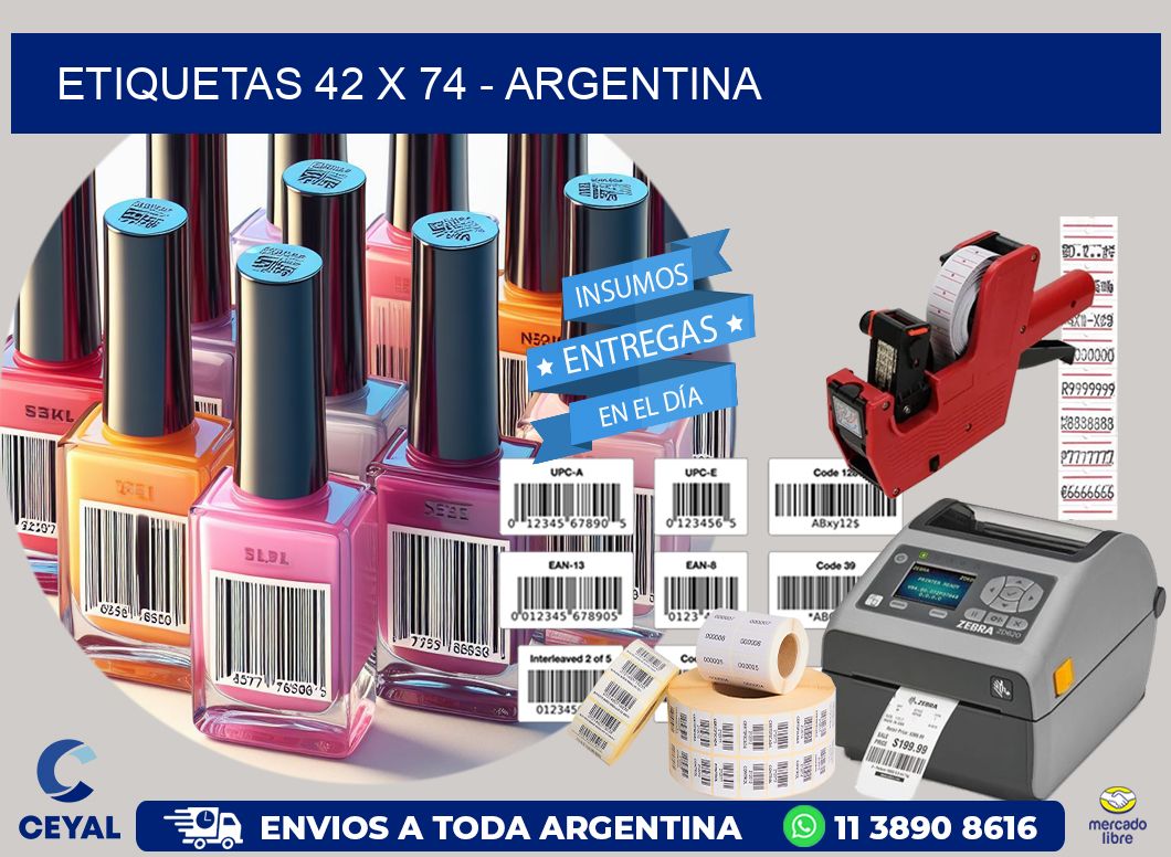 ETIQUETAS 42 x 74 - ARGENTINA